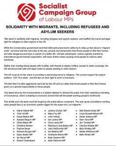 solidarity with migrants letter